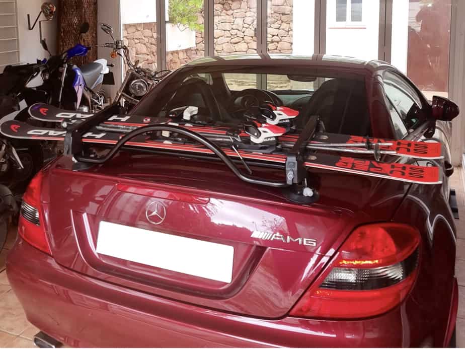 Vacuum best sale ski rack