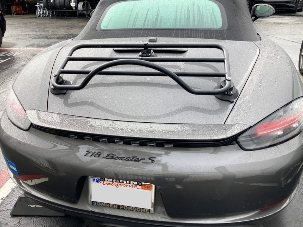 Porsche Boxster 718 Trunk Luggage Rack.002 - Convertible Luggage Racks ...